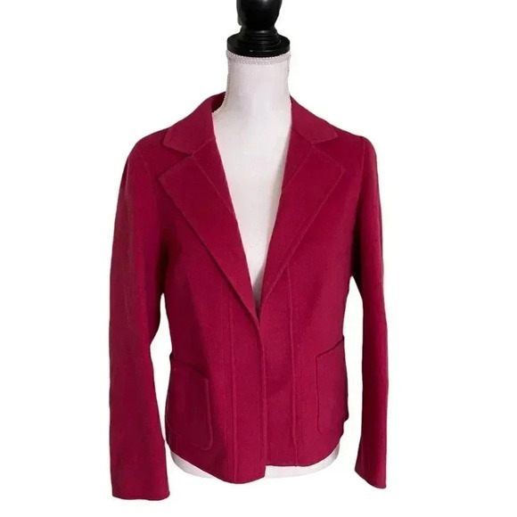 Talbots wool blazer size 8 rose pink hue - Picture 1 of 12
